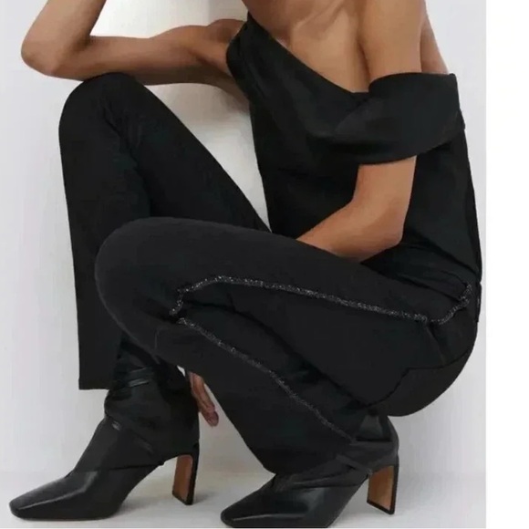 Jonathan SIMKHAI Studded Black Cigarette Jeans $345 NWT Women’s Contemporary Lux - Picture 1 of 5